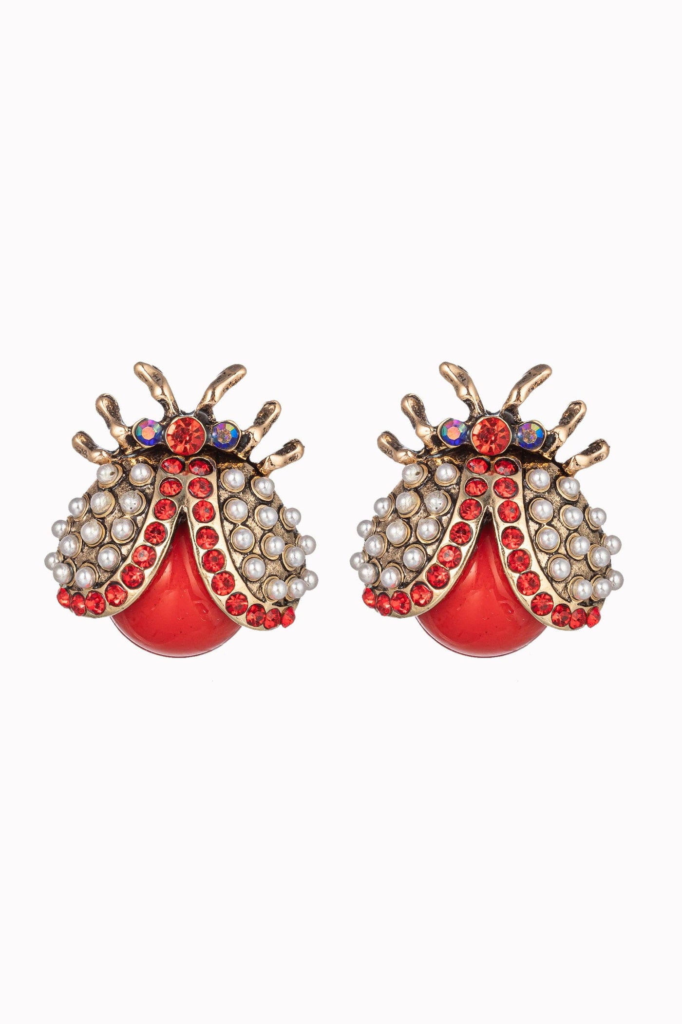 Monica Earrings - Ladybug