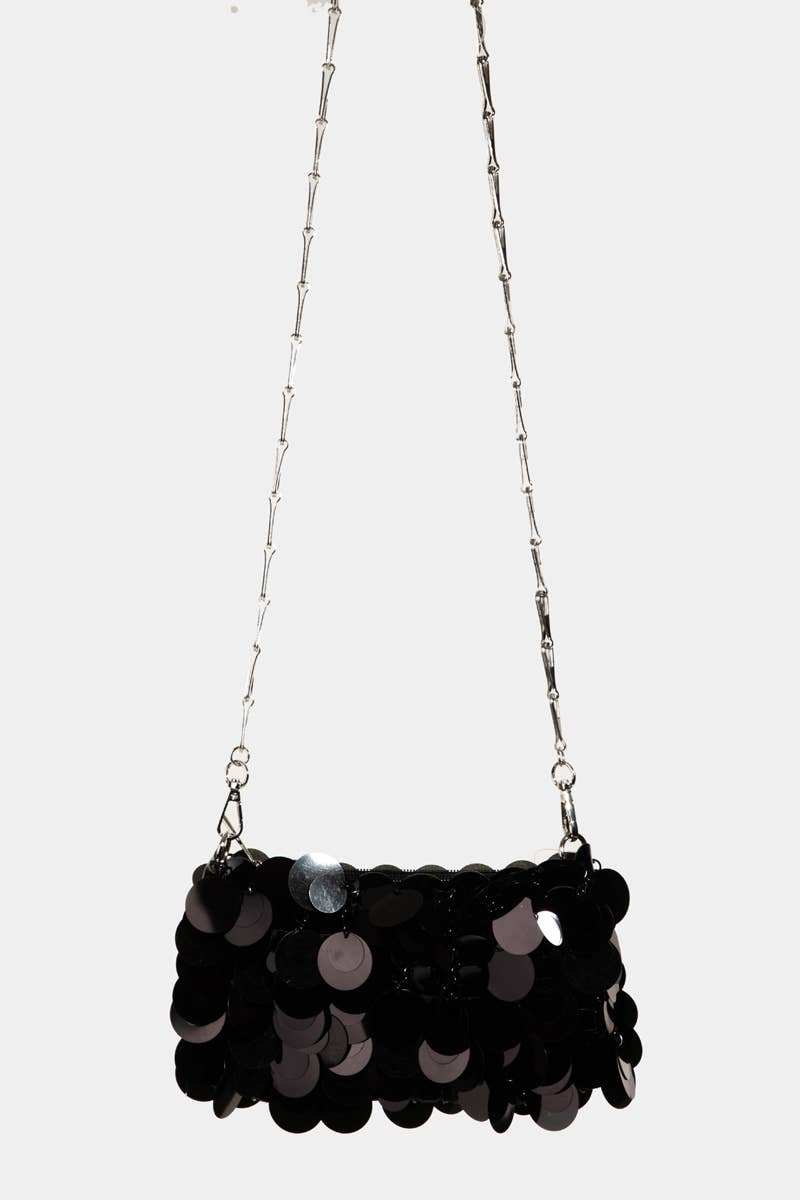 Large Sequin Disc Handbag - B. Royal Boutique