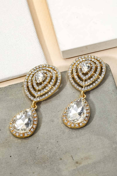 Crystal Teardrop Earrings