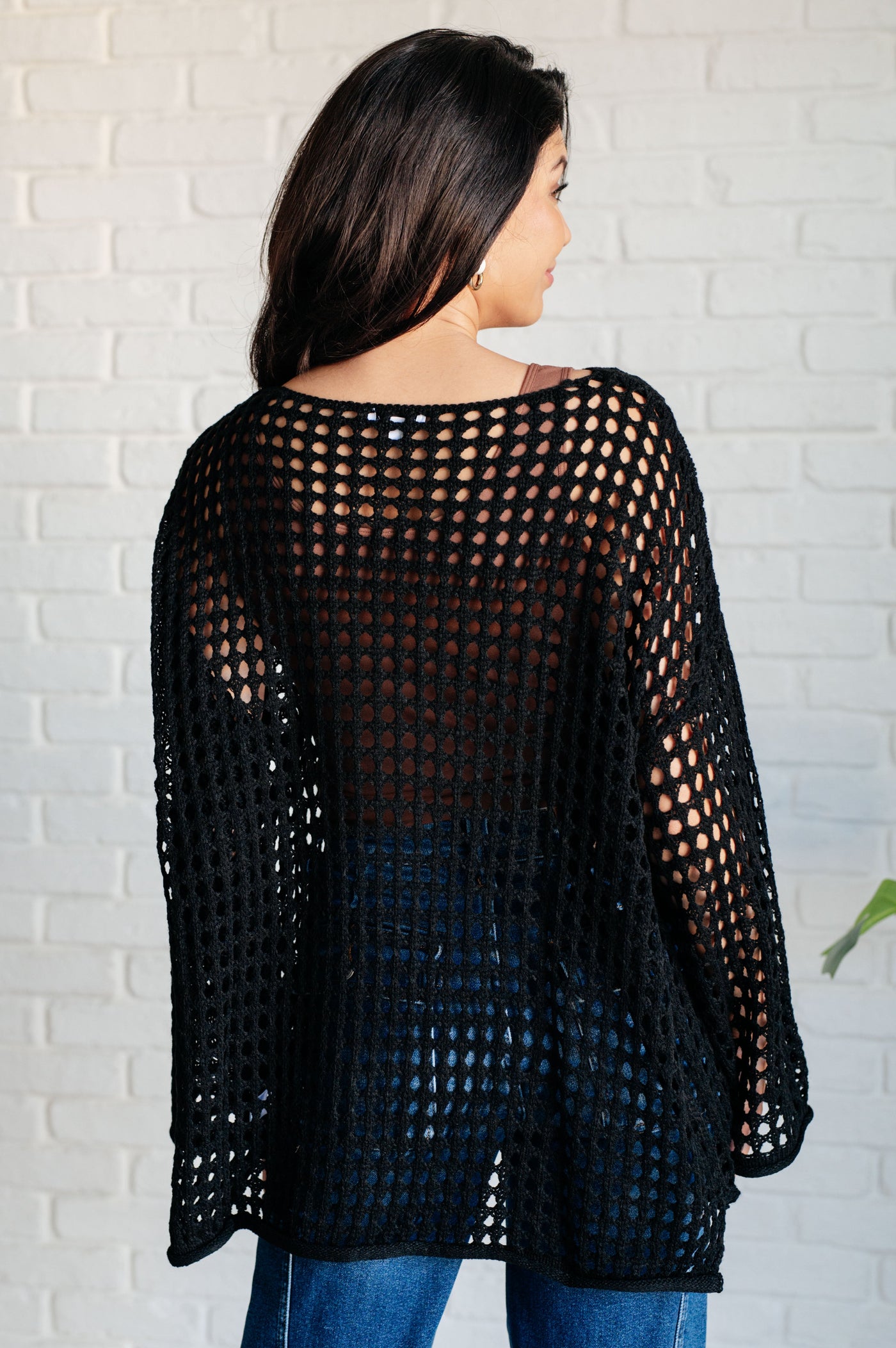 Black Fishnet Sweater