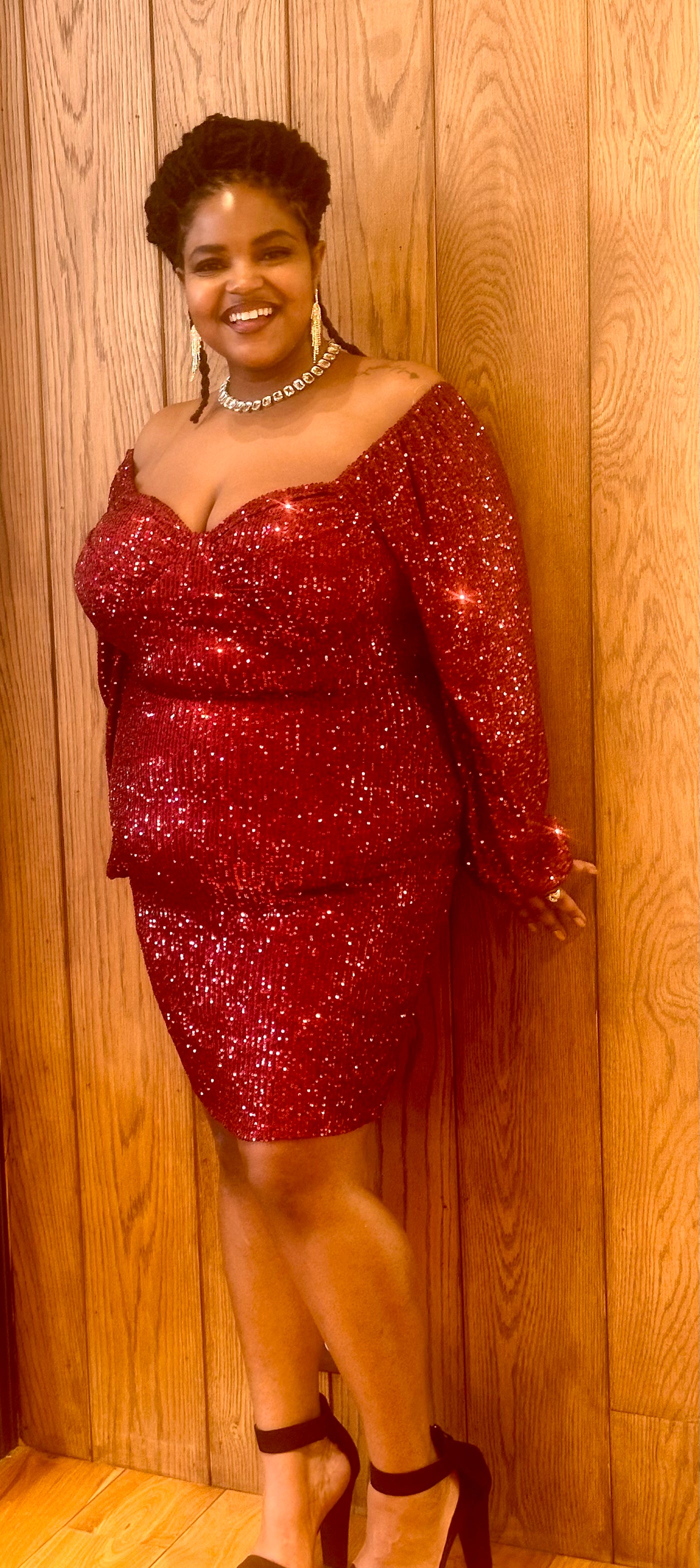 Brenda Curvy Long Sleeve Mini Dress Curve Market