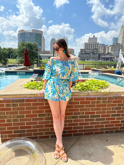 Off Shoulder Romper Flying Tomato