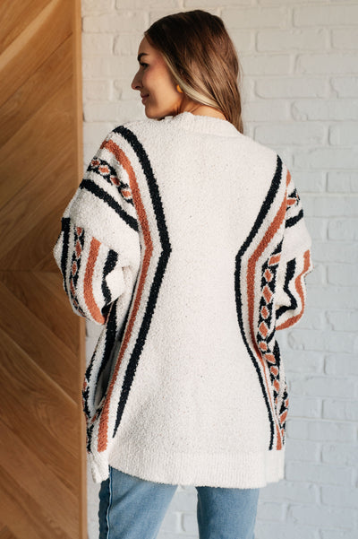 Aztec Print Cardigan