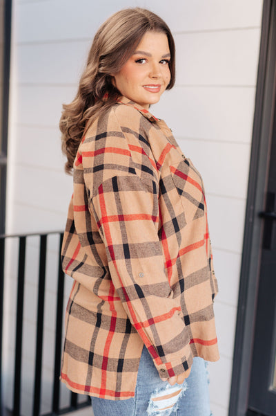 Oversized Plaid Button Up