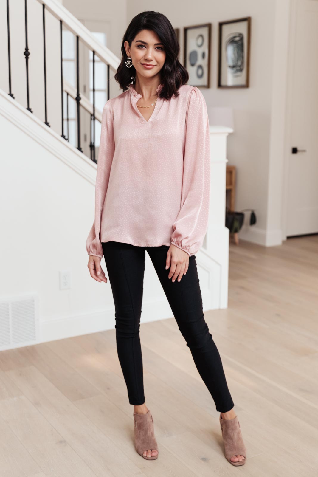 Office Pink Blouse