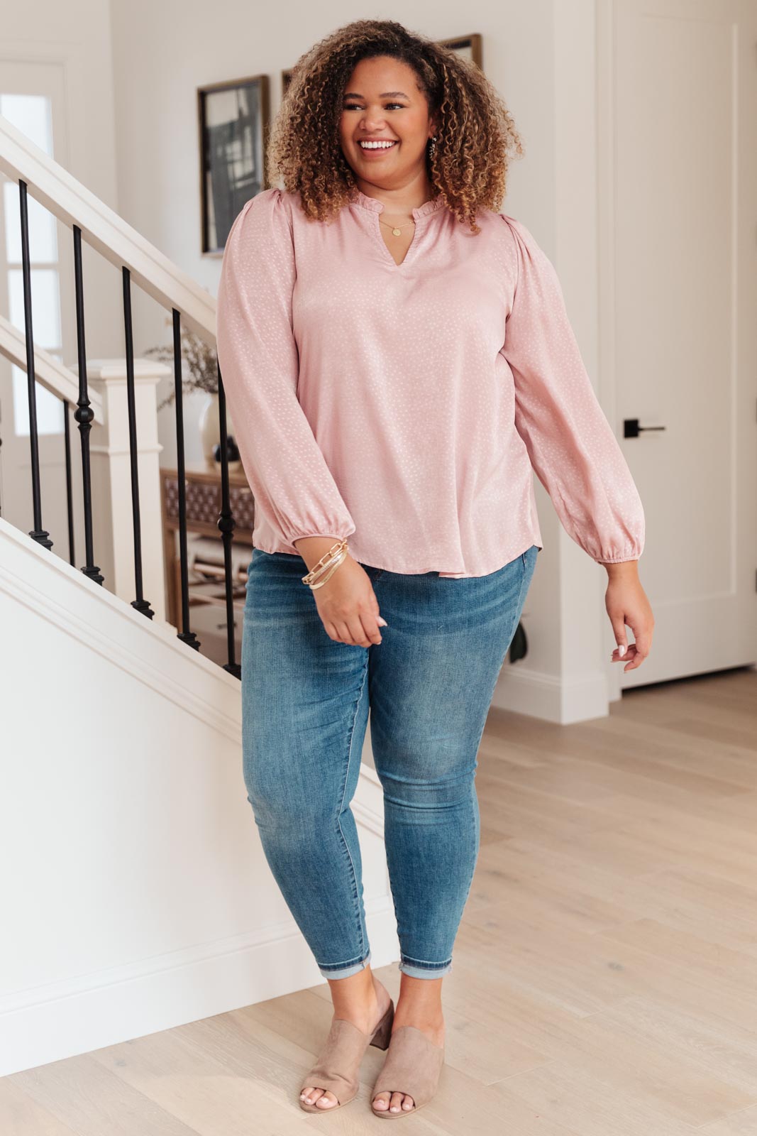 Office Pink Blouse