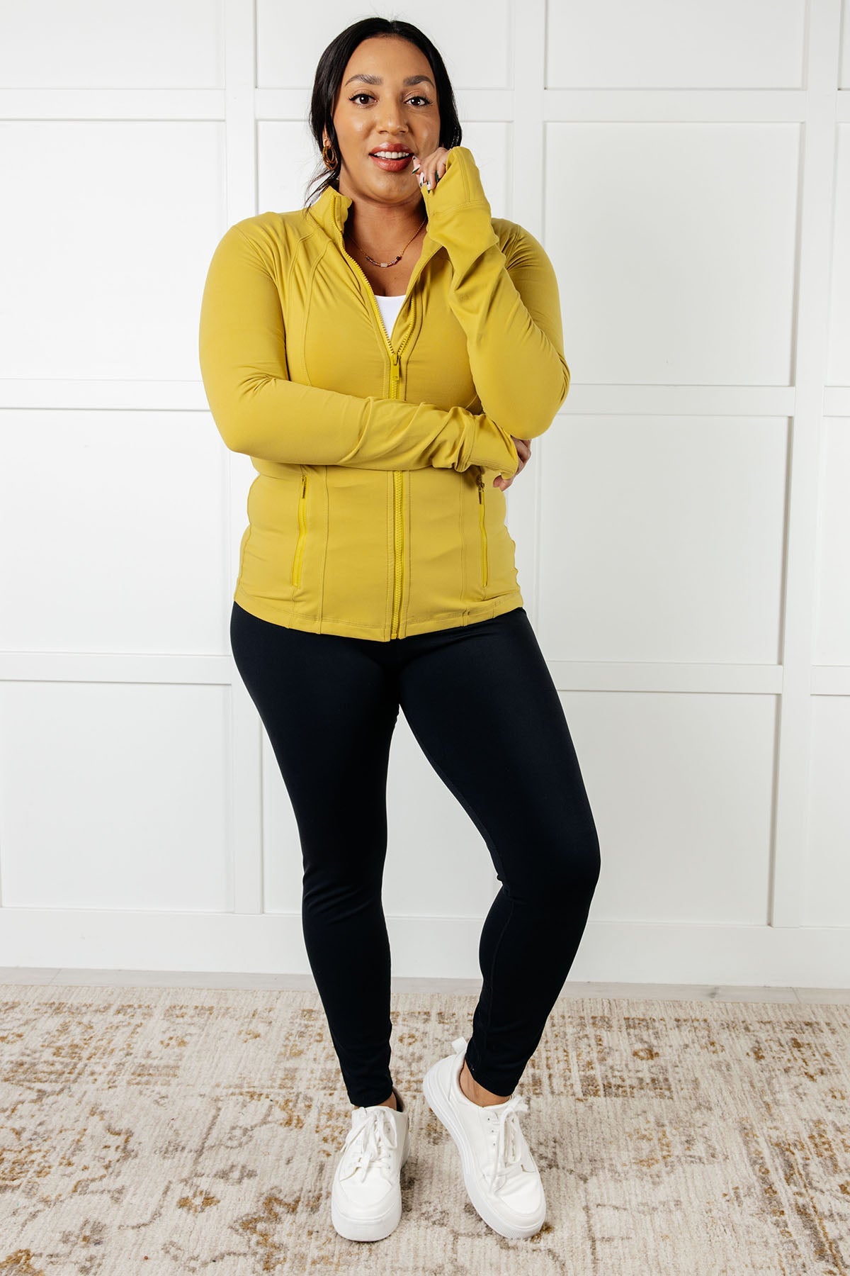 Sportswear Jacket in Yellow Pear