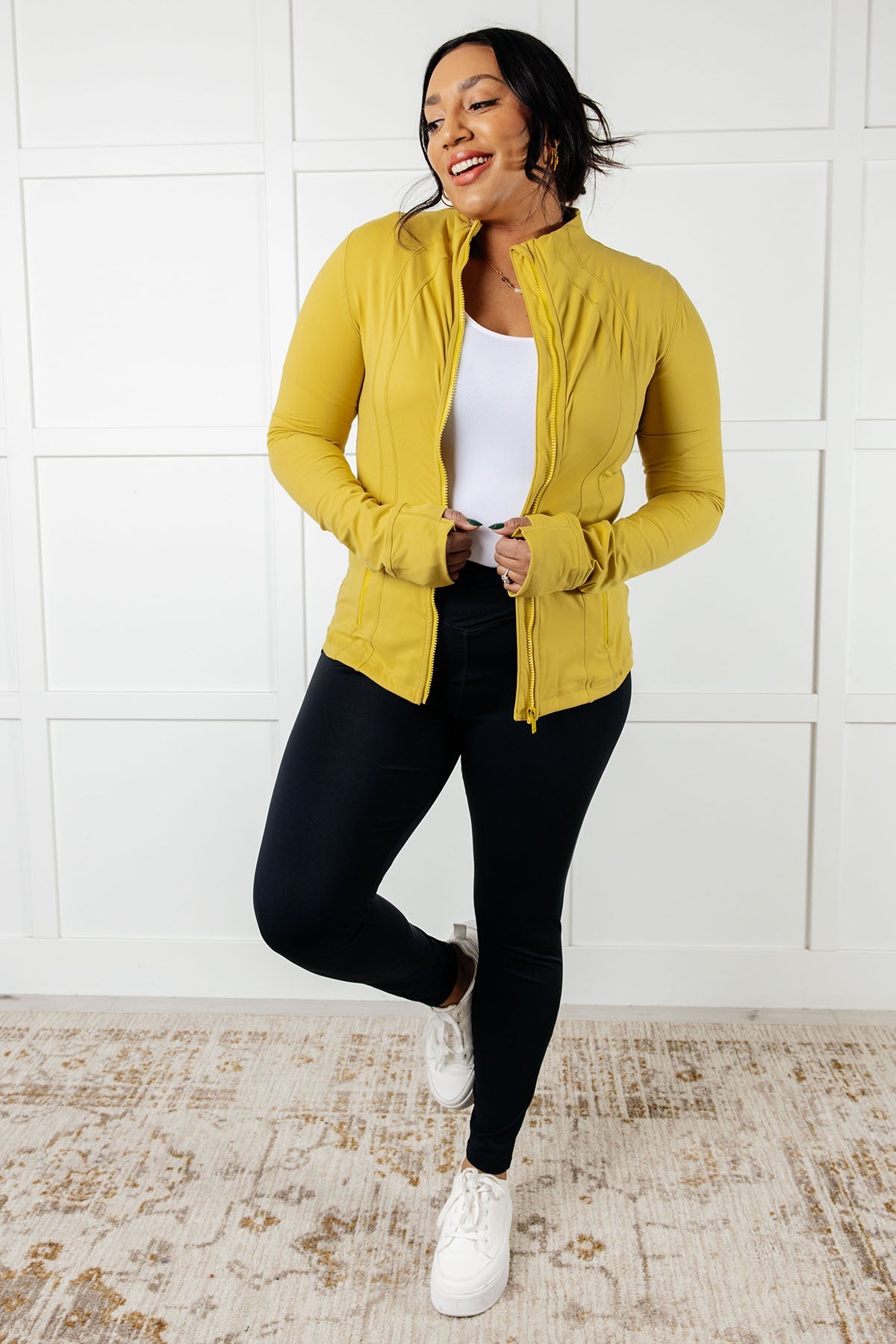 Sportswear Jacket in Yellow Pear