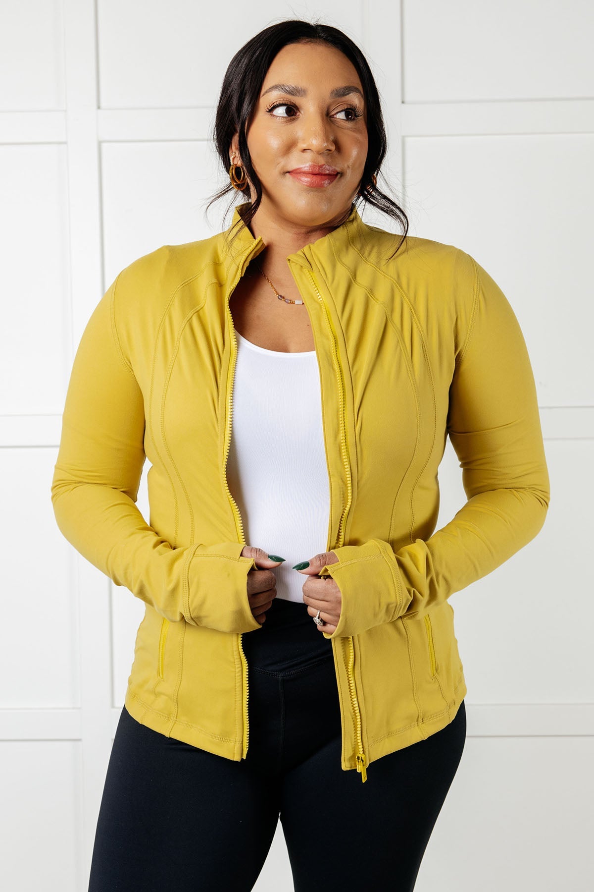 Sportswear Jacket in Yellow Pear