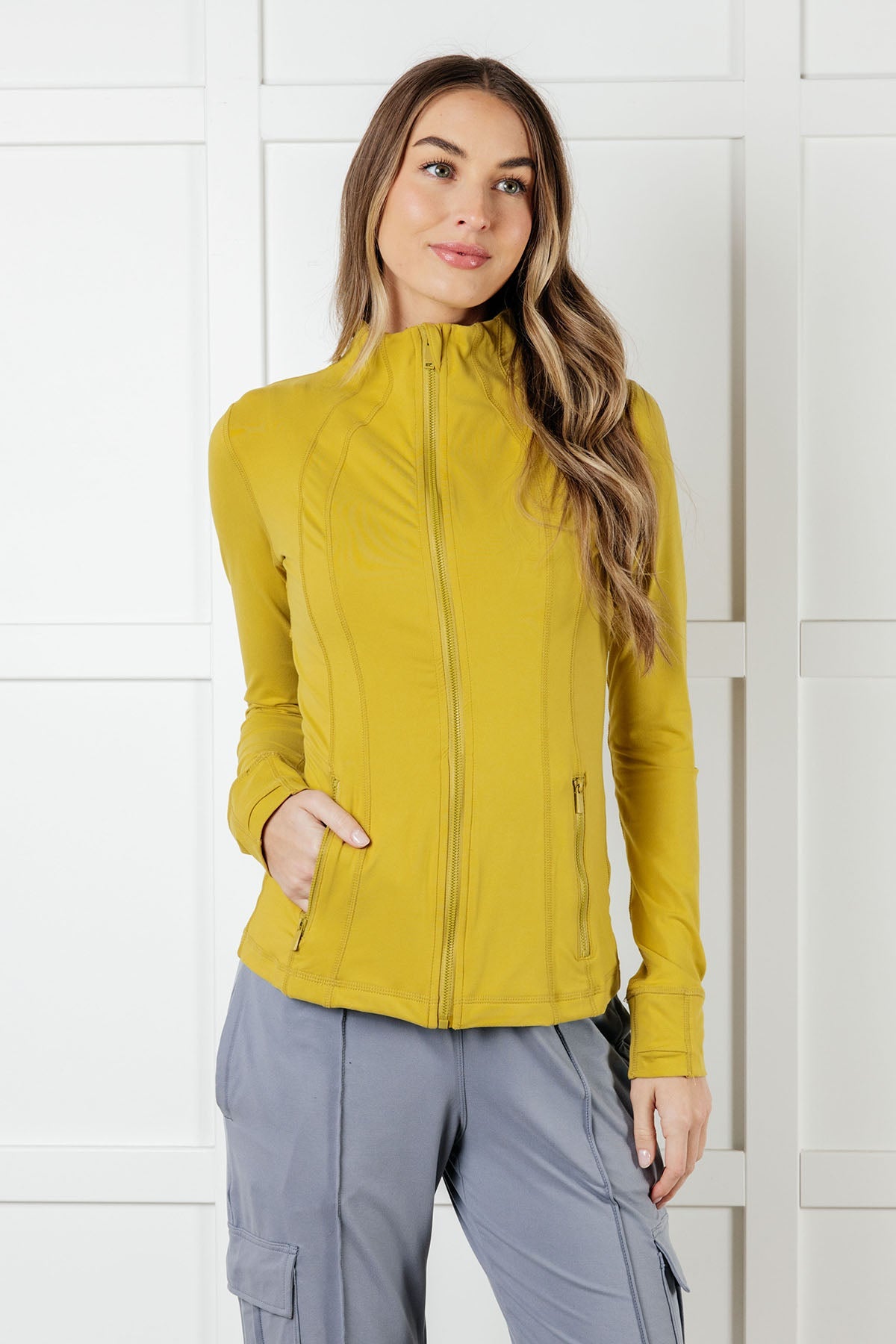 Sportswear Jacket in Yellow Pear