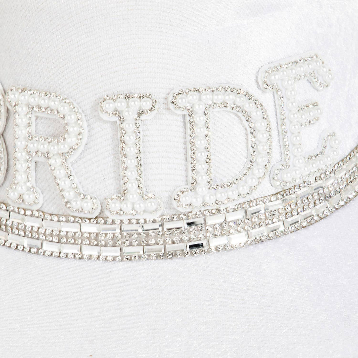 Pearl Rhinestone Bride Cowboy Hat