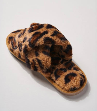Brown Cheetah Slippers - B. Royal Boutique