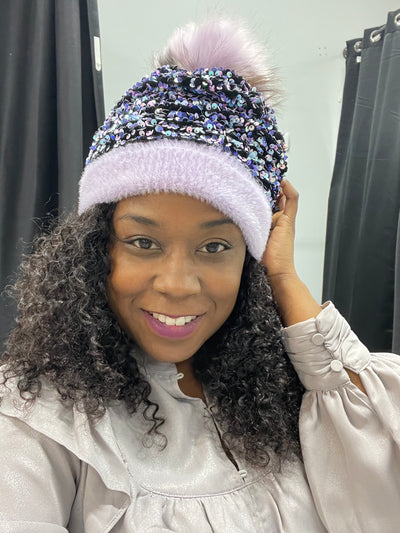 Purple Pride Sequins Hat B. Royal Boutique