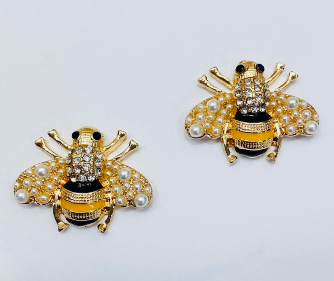 Bee Stud Earrings - B. Royal Boutique