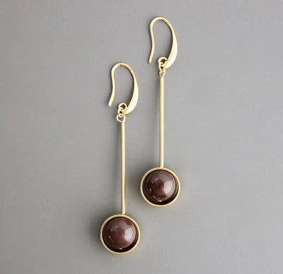 Agate Drop Earrings - B. Royal Boutique